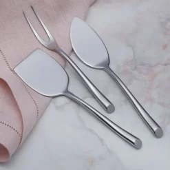 Towle® Living 3 Piece Forged Wave Cheese Set- Openstock