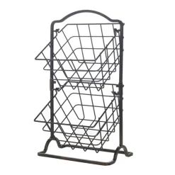 Gourmet Basics® 2 Tier Hanging Storage Baskets- Fruit And Storage Baskets