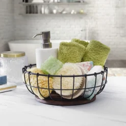 Pfaltzgraff® Anvil Cage Centerpiece Basket- Decor|Fruit And Storage Baskets