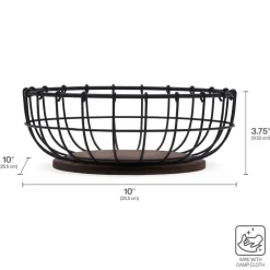 Pfaltzgraff® Anvil Cage Centerpiece Basket- Decor|Fruit And Storage Baskets