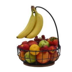 Pfaltzgraff® Anvil Cage Fruit Storage Basket with Banana Hook- Fruit And Storage Baskets