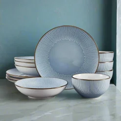 Pfaltzgraff® Arlie Blue 12 Piece Dinnerware Set, Service for 4- Dinnerware Service For 4