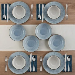 Pfaltzgraff® Arlie Blue 12 Piece Dinnerware Set, Service for 4- Dinnerware Service For 4