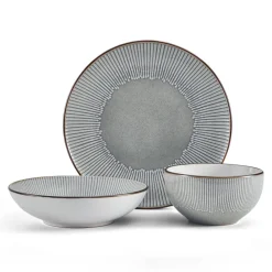 Pfaltzgraff® Arlie Gray 12 Piece Dinnerware Set, Service for 4- Dinnerware Service For 4