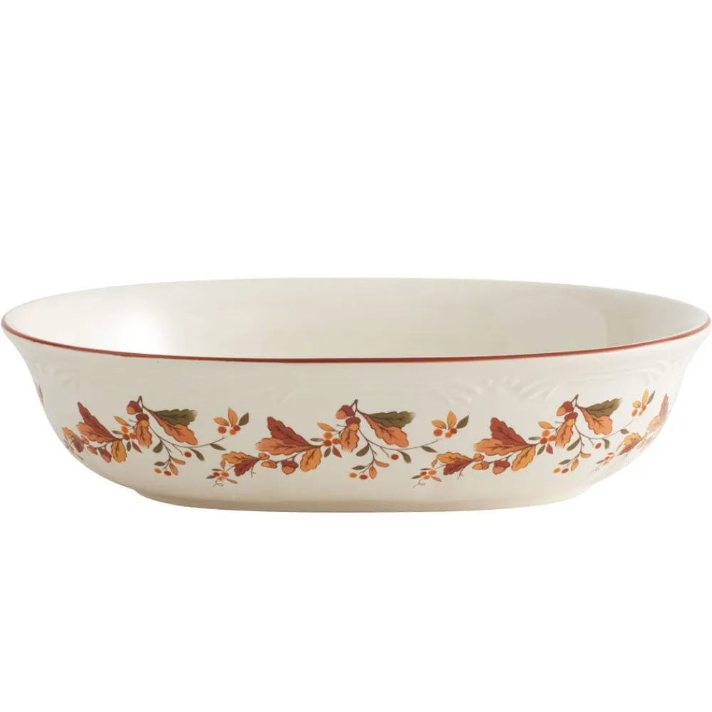 Pfaltzgraff® Autumn Berry Service for 8 with Serveware- Dinnerware Service For 8