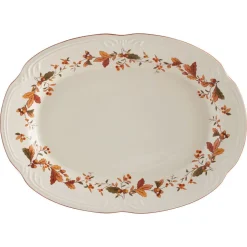Pfaltzgraff® Autumn Berry Service for 8 with Serveware- Dinnerware Service For 8
