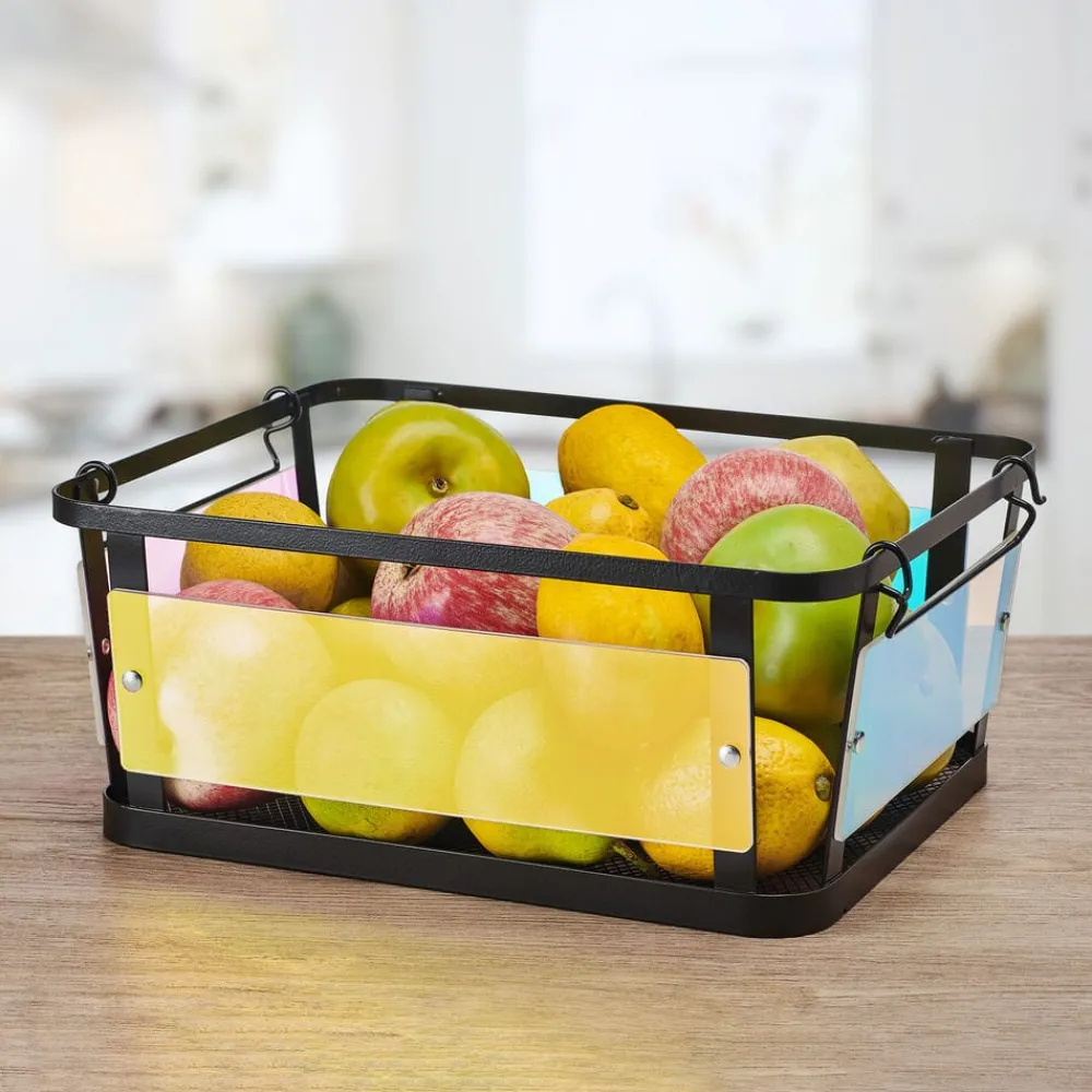 Gourmet Basics® Ava Iridescent Stackable Storage Basket- Fruit And Storage Baskets