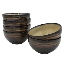 Pfaltzgraff® Aztec Set of 6 Soup Cereal Bowls- Soup Cereal Bowls