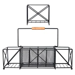 Gourmet Basics® Baler Picnic Buffet Caddy- Fruit And Storage Baskets|Buffet Caddies