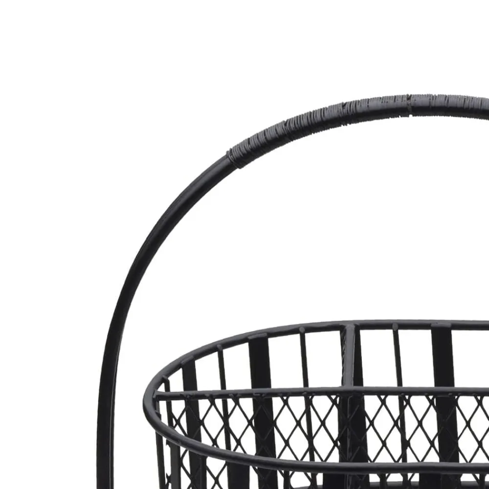 Gourmet Basics® Band and Stripe Swivel Hostess Buffet Storage Caddy- Flatware Caddies|Fruit And Storage Baskets