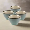 Gourmet Basics® Belmont Blue Fruit Bowls, Set of 4- Fruit Bowls