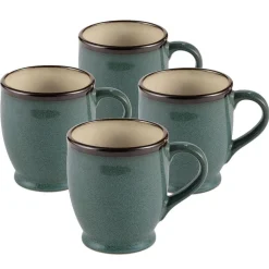 Gourmet Basics® Belmont Set of 4 Blue Mugs- Coffee Mugs