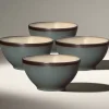 Gourmet Basics® Belmont Set of 4 Blue Soup Cereal Bowls- Soup Cereal Bowls