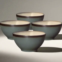 Gourmet Basics® Belmont Set of 4 Blue Soup Cereal Bowls- Soup Cereal Bowls