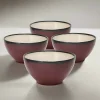 Gourmet Basics® Belmont Set of 4 Red Soup Cereal Bowls- Soup Cereal Bowls
