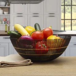 Gourmet Basics® Benson Centerpiece Basket- Decor|Fruit And Storage Baskets