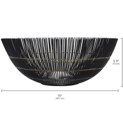 Gourmet Basics® Benson Centerpiece Basket- Decor|Fruit And Storage Baskets