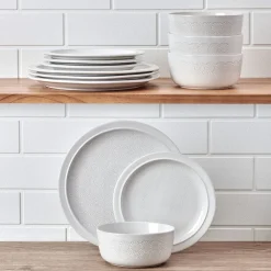 Pfaltzgraff® Blooming Meadow Cream 12 Piece Dinnerware Set, Service for 4- Dinnerware Service For 4