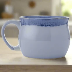 Pfaltzgraff® Blue Banded Jumbo Soup Mug- Coffee Mugs|Soup Cereal Bowls