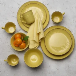 Pfaltzgraff® Bumble Bee Yellow 16 Piece Dinnerware Set, Service for 4- Dinnerware Service For 4