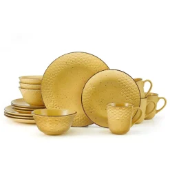 Pfaltzgraff® Bumble Bee Yellow 16 Piece Dinnerware Set, Service for 4- Dinnerware Service For 4