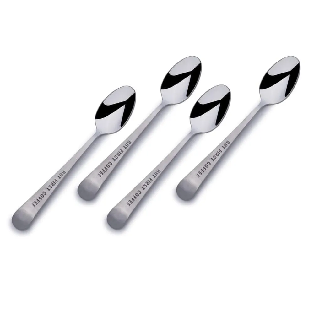 Towle® Living But First Coffee Set of 4 Mini Coffee Spoons- Openstock|Sets