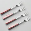 International® Silver Candy Cane Set of 4 Appetizer Forks- Openstock|Sets