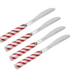 International® Silver Candy Cane Set of 4 Spreaders- Openstock