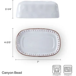 Pfaltzgraff® Canyon Bead Covered Butter Dish- Butter Dishes