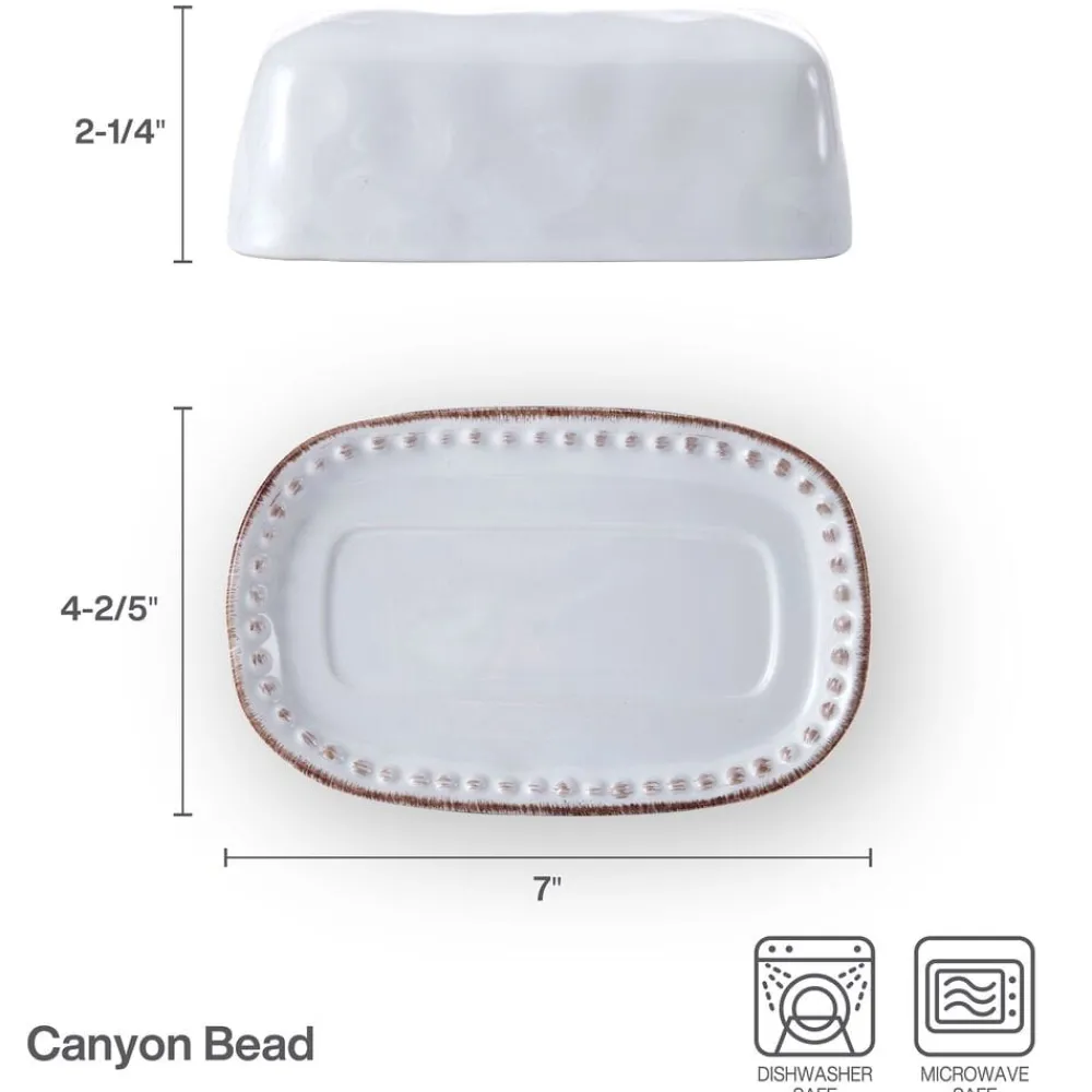Pfaltzgraff® Canyon Bead Covered Butter Dish- Butter Dishes