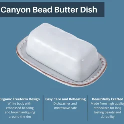 Pfaltzgraff® Canyon Bead Covered Butter Dish- Butter Dishes