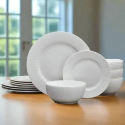 Pfaltzgraff® Cassie 12 Piece Dinnerware Set, Serivce for 4- Dinnerware Service For 4