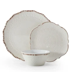 Pfaltzgraff® Chateau Cream 12 Piece Outdoor Melamine Dinnerware Set, Service for 4- Dinnerware Service For 4