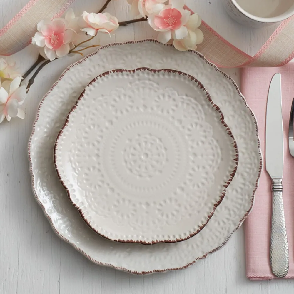 Pfaltzgraff® Chateau Cream Set of 4 Dinner Plates- Dinner Plates
