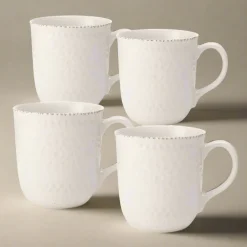 Pfaltzgraff® Chateau Cream Set of 4 Mugs- Coffee Mugs