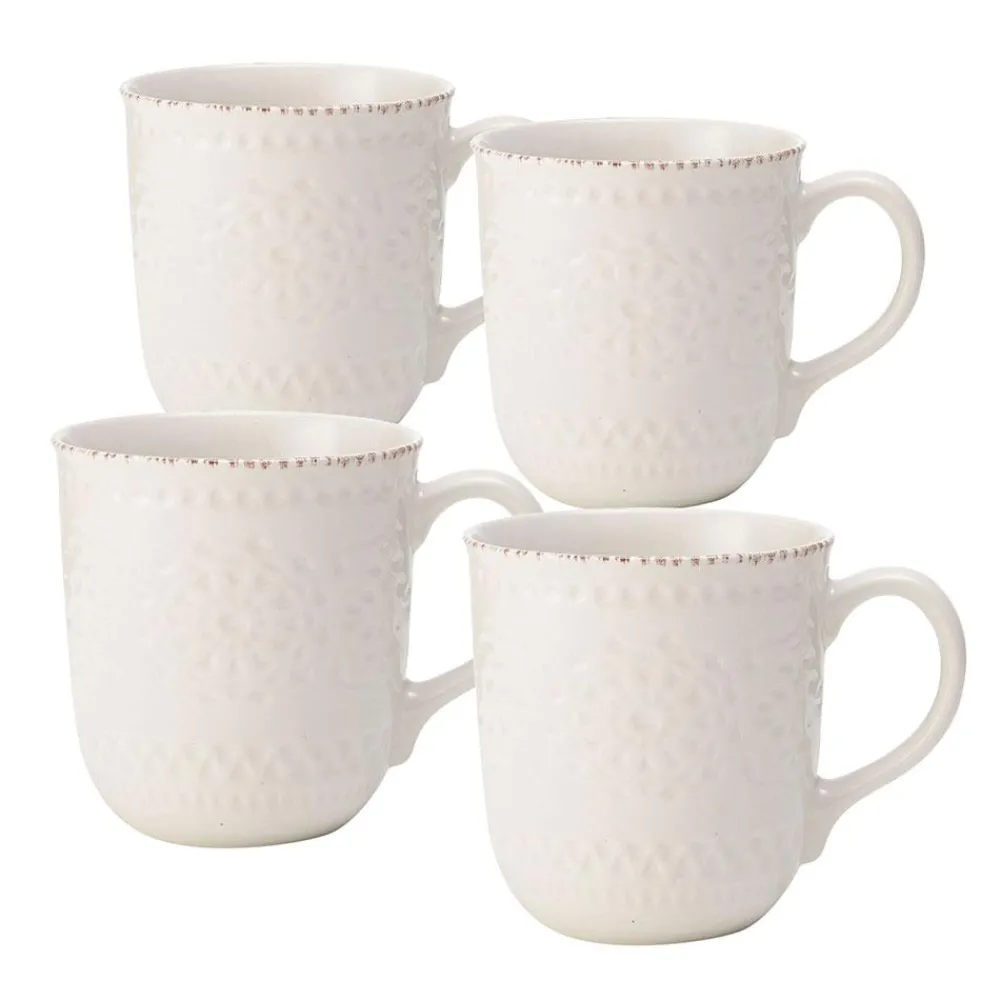 Pfaltzgraff® Chateau Cream Set of 4 Mugs- Coffee Mugs