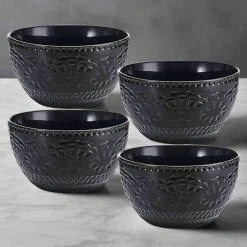 Pfaltzgraff® Chateau Midnight Set of 4 Soup Cereal Bowls- Soup Cereal Bowls