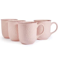 Pfaltzgraff® Chateau Pink Set of 4 Mugs- Coffee Mugs