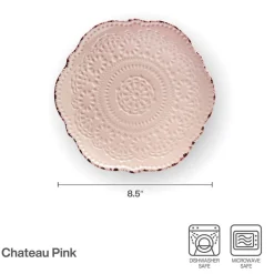 Pfaltzgraff® Chateau Pink Set of 4 Salad Plates- Salad Plates