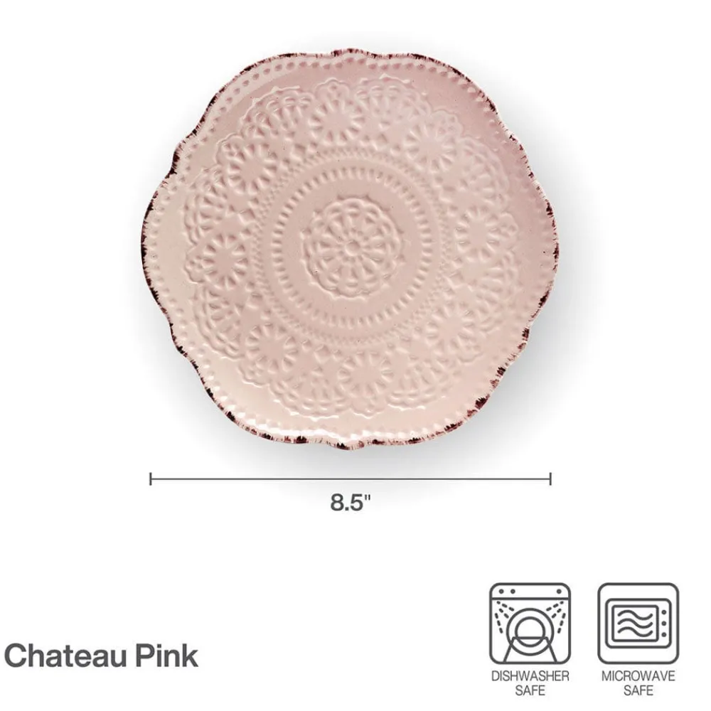 Pfaltzgraff® Chateau Pink Set of 4 Salad Plates- Salad Plates