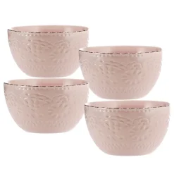 Pfaltzgraff® Chateau Pink Set of 4 Soup Cereal Bowls- Soup Cereal Bowls