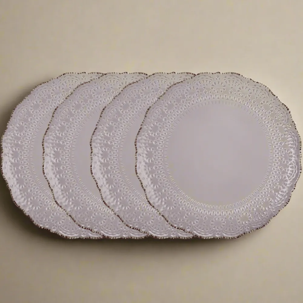 Pfaltzgraff® Chateau Smoke Set of 4 Dinner Plates- Dinner Plates