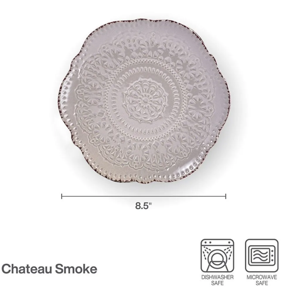 Pfaltzgraff® Chateau Smoke Set of 4 Salad Plates- Salad Plates