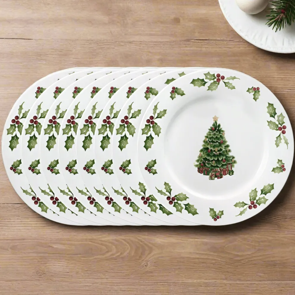 Pfaltzgraff® Christmas Day Set of 8 Dinner Plates- Dinner Plates