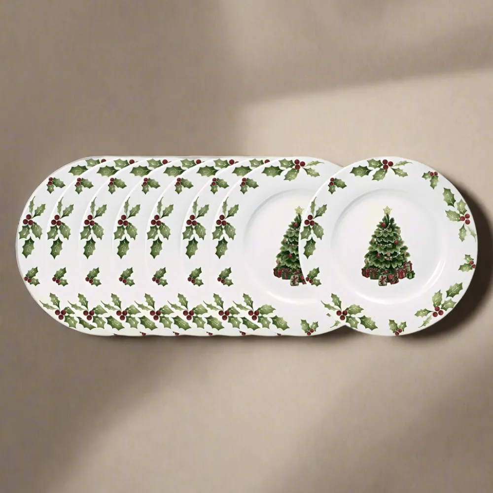 Pfaltzgraff® Christmas Day Set of 8 Salad Plates- Salad Plates