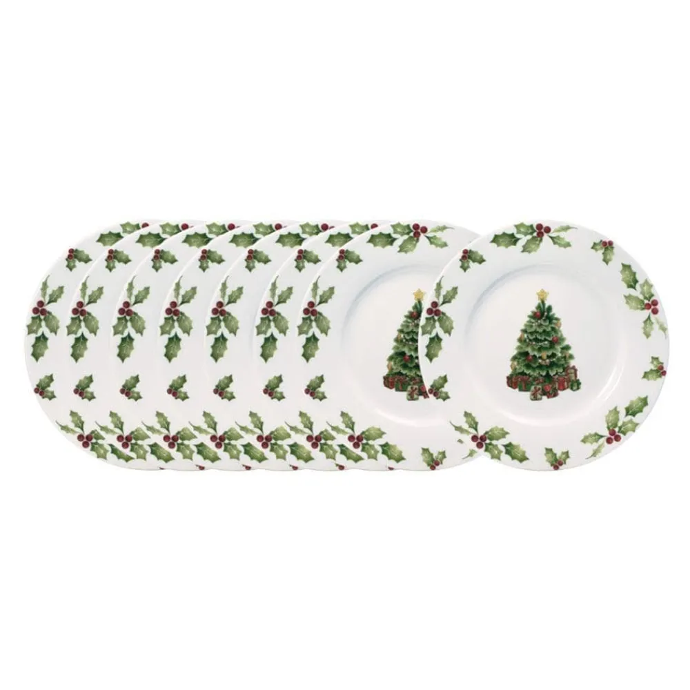 Pfaltzgraff® Christmas Day Set of 8 Salad Plates- Salad Plates