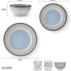 Pfaltzgraff® Clara 12 Piece Dinnerware Set, Service for 4- Dinnerware Service For 4