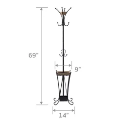 Artesa™ Coat Rack With Umbrella Stand- Decor