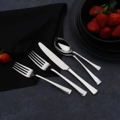 Gourmet Basics® Contempo 45 Piece Flatware Set, Service for 8- Sets