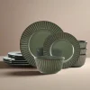Pfaltzgraff® Dannie Green 12 Piece Dinnerware Set, Service for 4- Dinnerware Service For 4